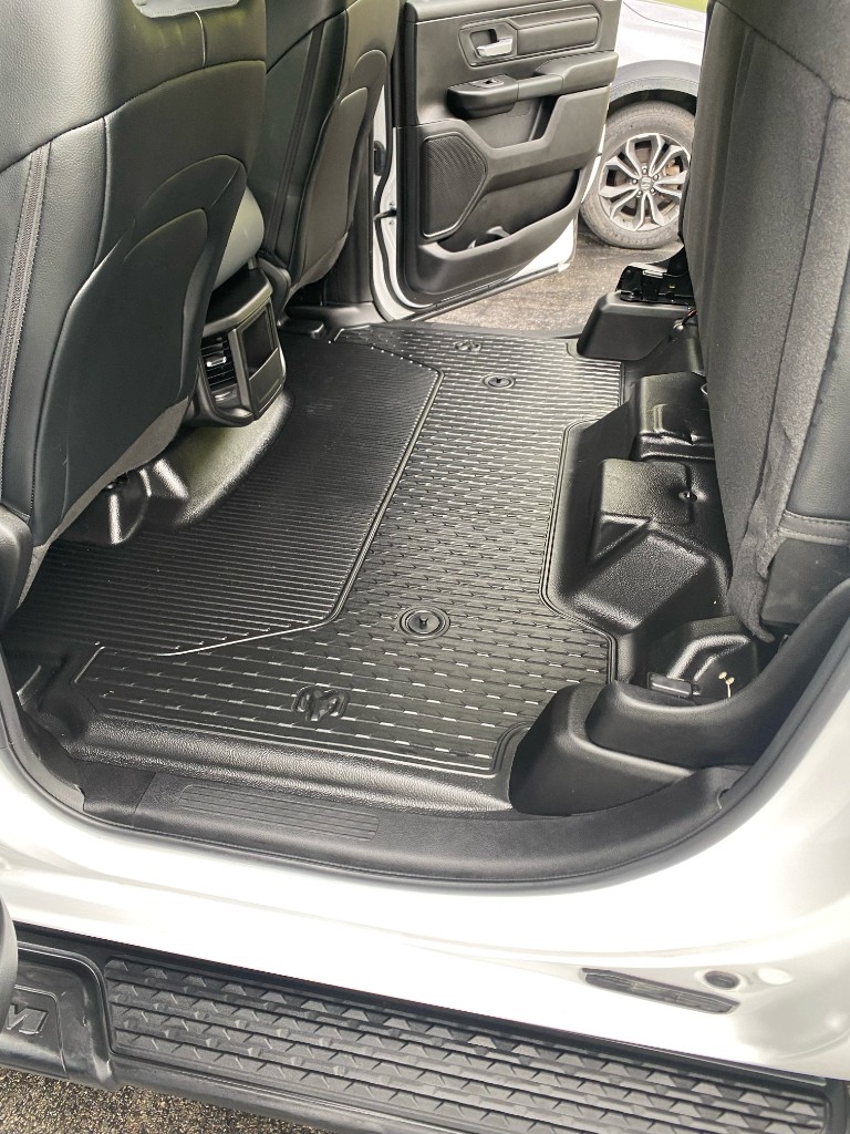 RAM truck rear interior after detail