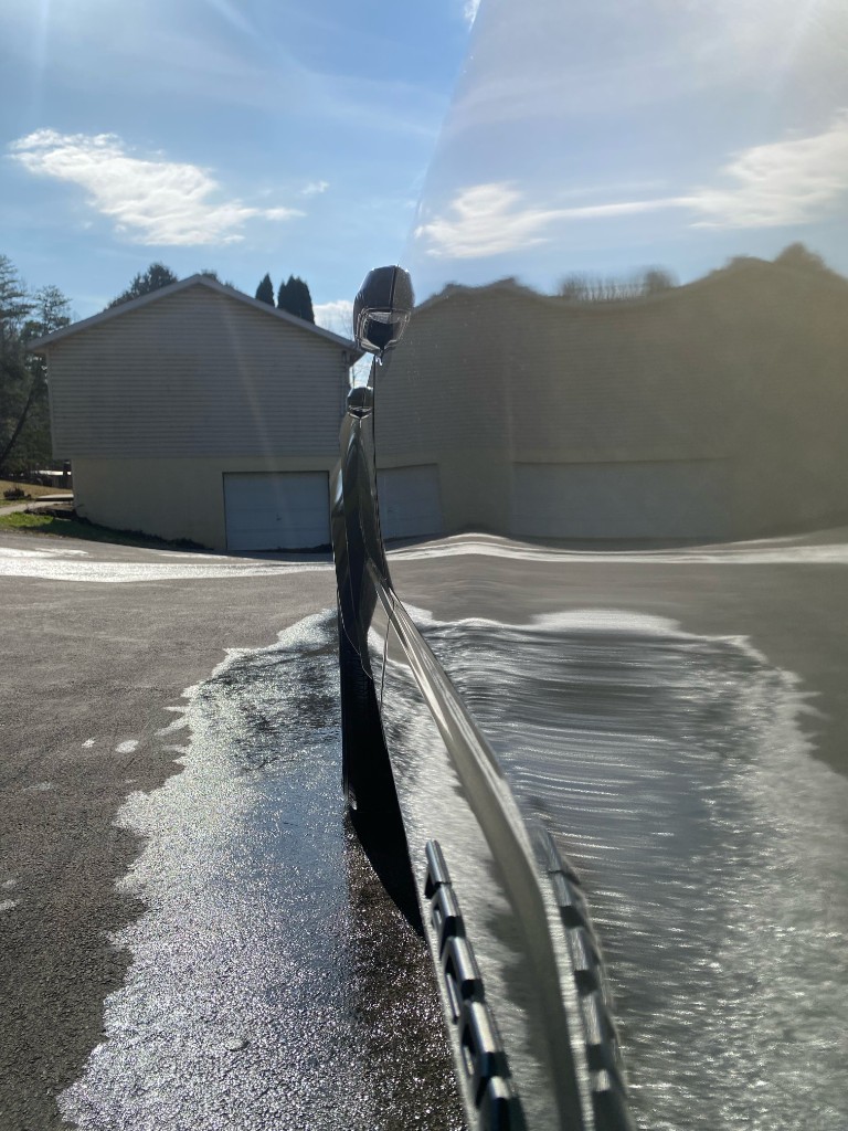 Mirror-like paint finish after correction